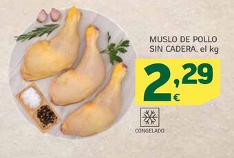 HiperDino Muslo de pollo sin cadera oferta