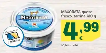 HiperDino Queso fresco, tarrina maxorata oferta