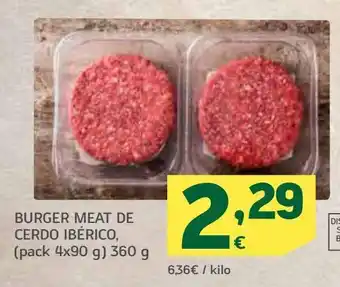 HiperDino Burger meat de cerdo iberico oferta