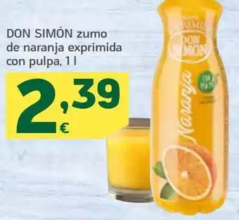 HiperDino Zumo de naranja exprimida con pulpa don simon oferta