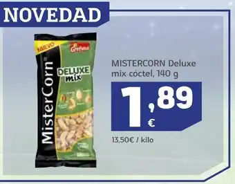 HiperDino Deluxe mix coctel, 140 g mistercorn oferta