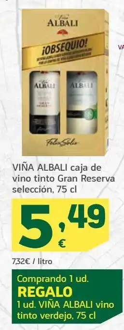 HiperDino Caja de vino tinto gran reserva seleccion, 75 cl vina albali oferta