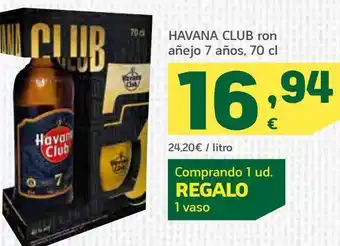 Ron anejo 7 anos, 70 cl havana club
