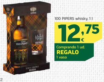 HiperDino Whisky 100 pipers oferta