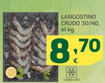 HiperDino Langostino crudo 30/40 el kg oferta