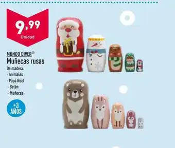 ALDI Mundo diver muñecas rusas oferta