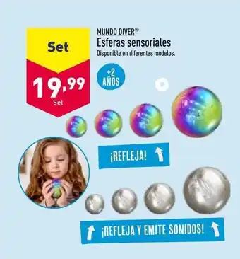 ALDI Mundo diver esferas sensoriales oferta