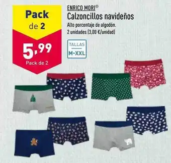ALDI Enrico mori calzoncillos navideños oferta