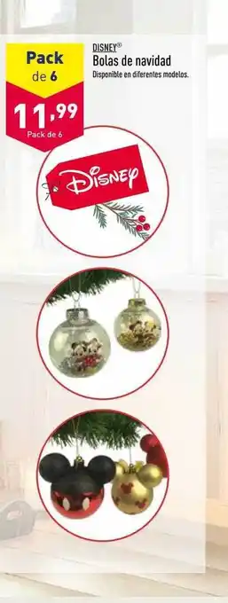 ALDI Disney bolas de navidad oferta
