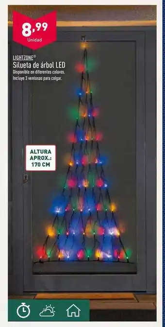 ALDI Lightzone silueta de árbol led oferta