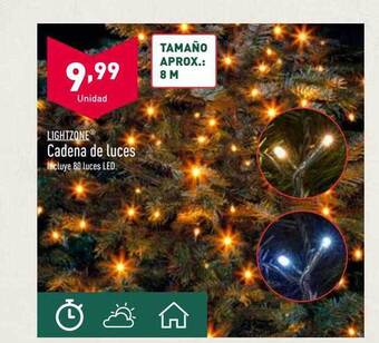 ALDI Lightzone cadena de luces oferta