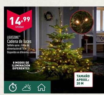 ALDI Lightzone cadena de luces oferta