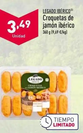 ALDI Legado ibérico croquetas de jamón ibérico oferta