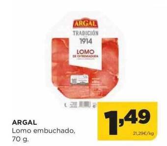 Alimerka Argal lomo embuchado oferta