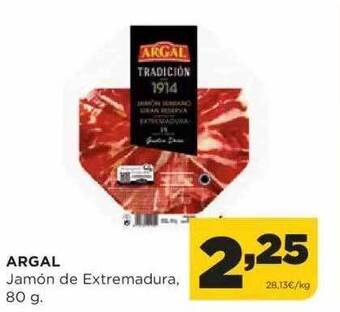 Alimerka Argal jamón de extremadura oferta
