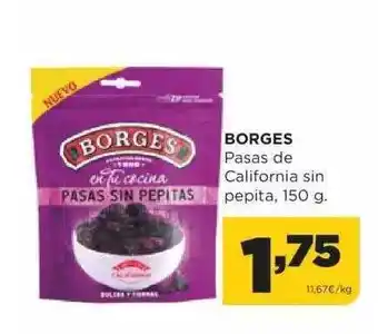 Alimerka Borges pasas de california sin pepita oferta