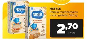 Alimerka Nestlé papilla multicereales o con galleta oferta