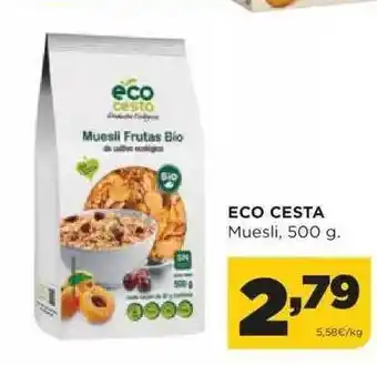 Alimerka Eco cesta muesli oferta