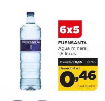 Alimerka Fuensanta agua mineral oferta