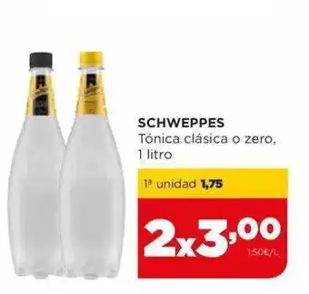 Alimerka Schweppes tónica clásica o zero oferta