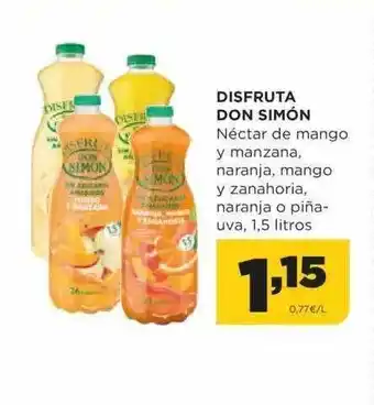 Alimerka Disfruta don simón néctar de mango y manzana, naranja, mango y zanahoria, o piña-uva oferta