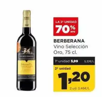 Alimerka Berberana vino selección oro oferta