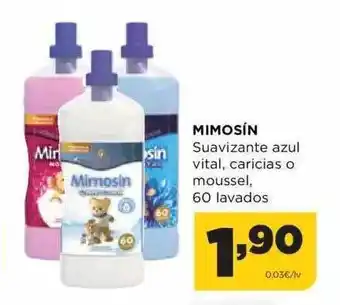 Alimerka Mimosín suavizante azul vital, caricias o moussel oferta