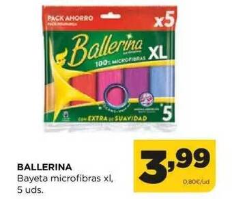 Alimerka Ballerina bayeta microfibras xl, 5 uds. oferta