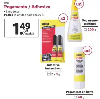 Lidl Uhu Pegamento/Adhesivo oferta