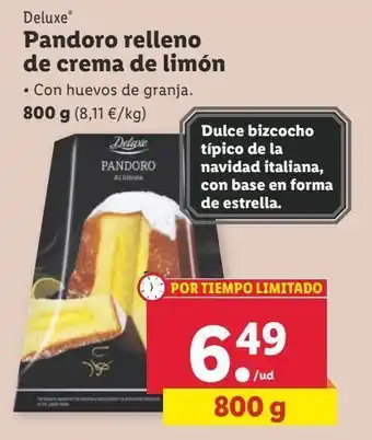 Lidl Pandoro deluxe oferta