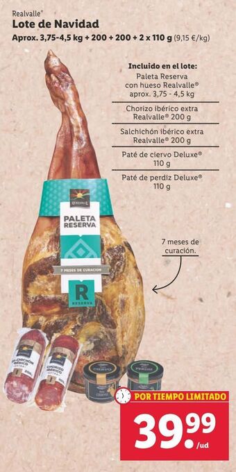 Lidl Lotes de navidad realvalle oferta