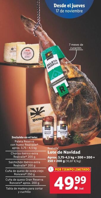 Lidl Lotes de navidad realvalle oferta