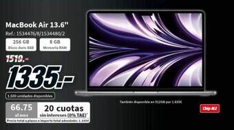 MediaMarkt Macbook air 13.6 oferta