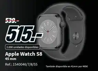 MediaMarkt Apple watch s8 oferta