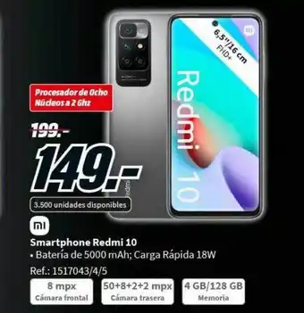 MediaMarkt Smartphone redmi 10 oferta