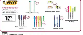 Lidl BIC Material de escritura oferta