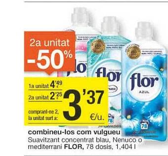 BonpreuEsclat Suavitzant concentrat blau, nenuco o mediterrani flor oferta