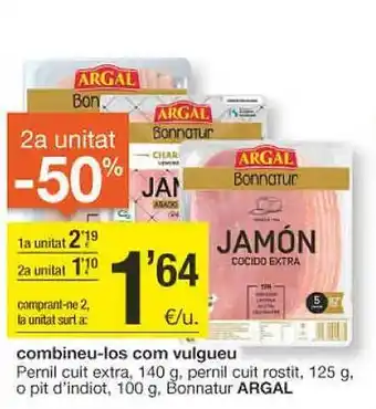 BonpreuEsclat Pemil cuit extra, 140 g, pemil cuit rostit, 125 g, o pit d'indiot, 100 g, bonnatur argal oferta