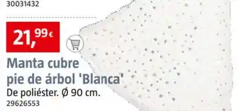 Bauhaus Manta cubre pie de árbol 'blanca' oferta