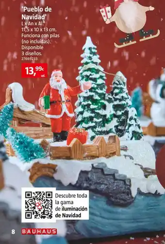 Bauhaus 'pueblo de navidad' oferta