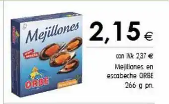 Cash Ifa Mejilones en escabeche orbe 266 g oferta