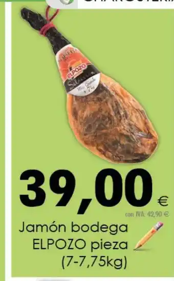 Cash Ifa Jamón bodega elpozo pieza oferta