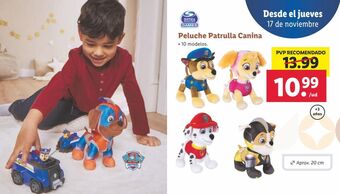 Lidl Peluche patrulla canina oferta