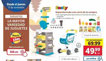 Lidl Supermercado de juguete smoby oferta