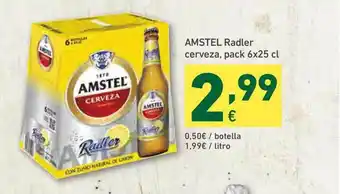 HiperDino Amstel Radler Cerveza Pack 6x25 cl oferta