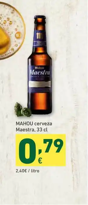 HiperDino Mahou Cerveza Maestra, 33cl oferta