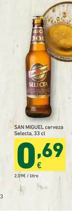 HiperDino San Miguel Cerveza Selecta 33cl oferta
