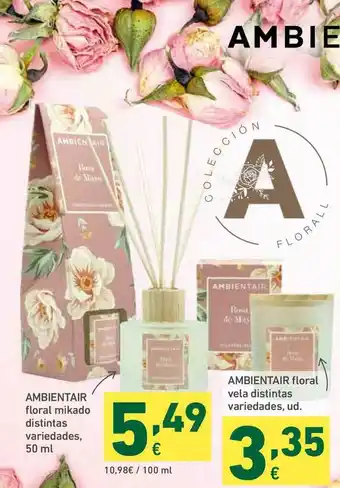 HiperDino Ambientar Floral Mikado Distintas Variedades Ambientar Floral Vela Distintas Variedades 50ml oferta