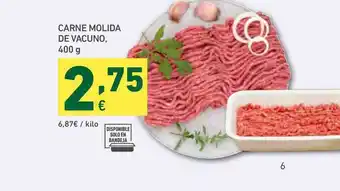HiperDino Carne Molida De Vacuno 400g oferta
