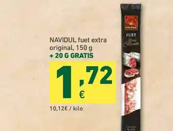 HiperDino Navidul Fuet Extra Original 150g oferta